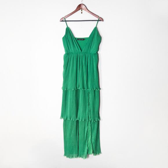 House of Harlow 1960 Dresses & Skirts - House of Harlow Dress Medium Garden Glow Fairy Emerald Green Boho Tiered Maxi